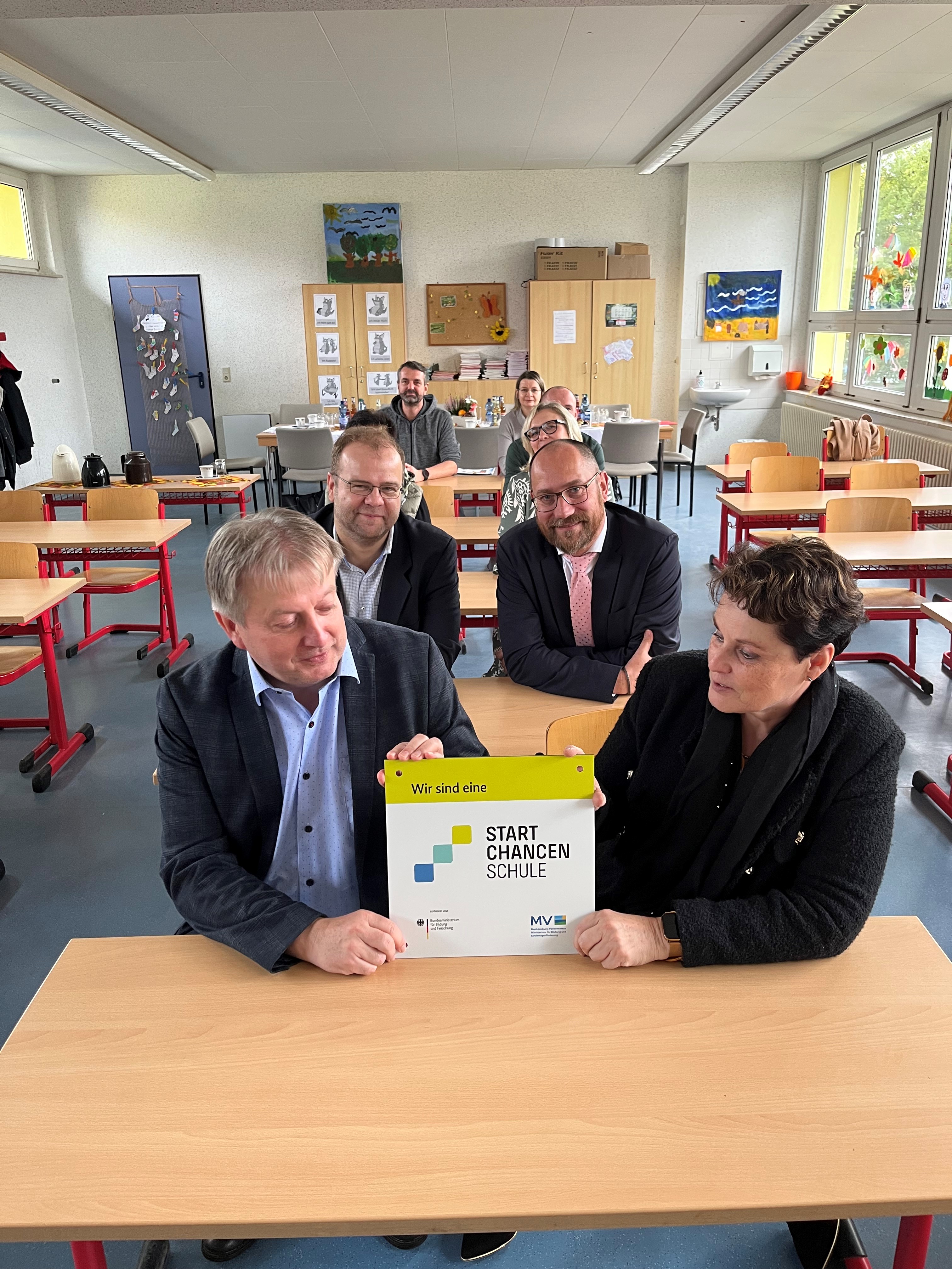 Start Chancen Plakette Übergabe